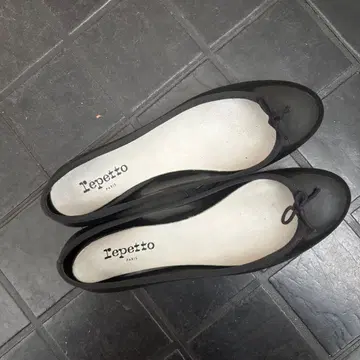 repetto 레페토 블랙 에나멜 페이턴트 발레 슈즈 41
