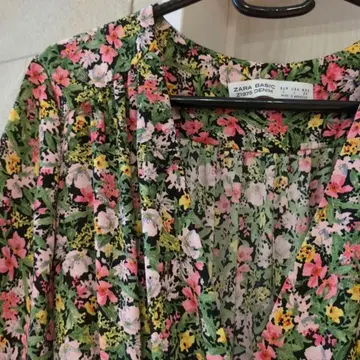 ZARA 3way 꽃무늬 롱 원피스 카슈쿨 L 사이즈