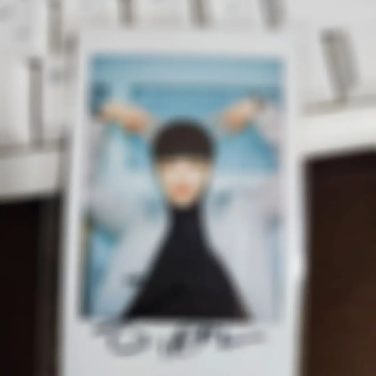 Ateez Choi San Signed Polaroid | Bunjang Global
