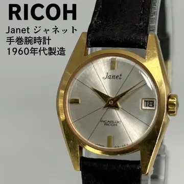 RICOH 리코 자넷 1960s 수동 와인딩 손목시계 벨트 새상품