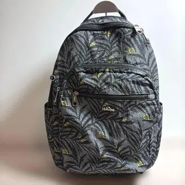 Kipling 키플링 보태니컬 무늬 럭색 금 로고 나일론 경량