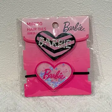 Barbie 65주년 기념 한정판 MINISO 머리끈 2개 세트