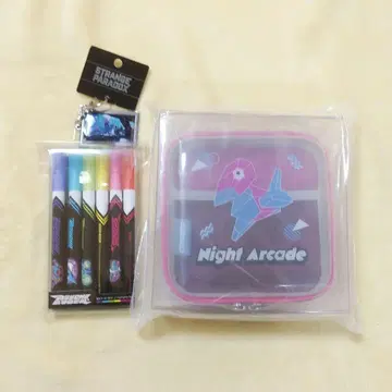 포켓몬 센터 가젯 케이스 형광 마커 메탈 키링 3종 세트