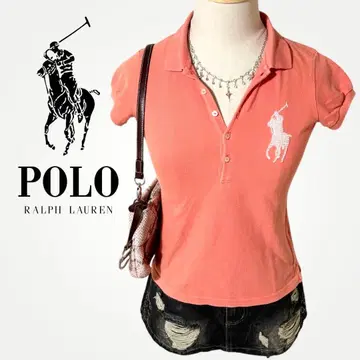 POLO 랄프 로렌 피케 셔츠 반팔 빅 포니 비즈 Y2K