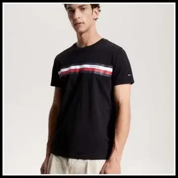 Hilfiger Monotype Slim Fit 티셔츠 블랙 L
