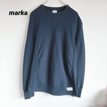 marka 마카 트레이닝복 맨투맨 네이비 긴팔 일본제 M 코튼