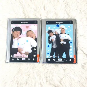 요시모토 만자이 극장 x 시나모롤 트레이딩 카드 블랙 오비