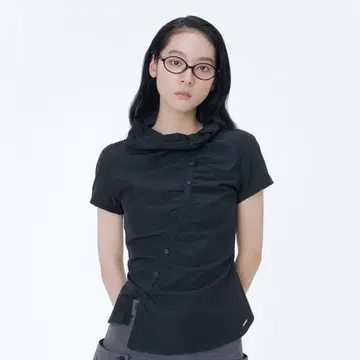 미세키서울 High neck shirring button shirt BK | 브랜드 중고거래
