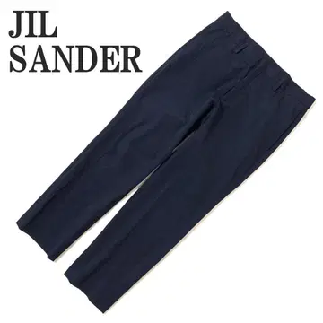 질 샌더 슬랙스 팬츠 네이비 컬러 폴리에스테르 코튼 46 C5951
