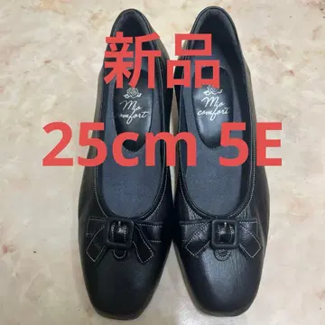 미사용 새상품 Mio comfort 펌프스 블랙 25cm 가죽제품 5E