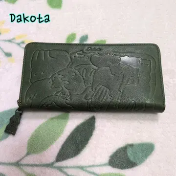 Dakota 다코타 장지갑 아니마레 녹색 그린 라운드 지퍼