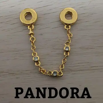 PANDORA 트리플 클리어 세이프티 체인 참