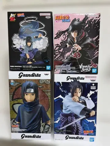 NARUTO 우치하 사스케 피규어 4종 세트