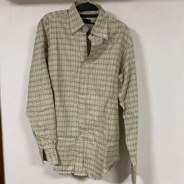 CIT LUXURY 체크 무늬 긴팔 셔츠 이탈리아제