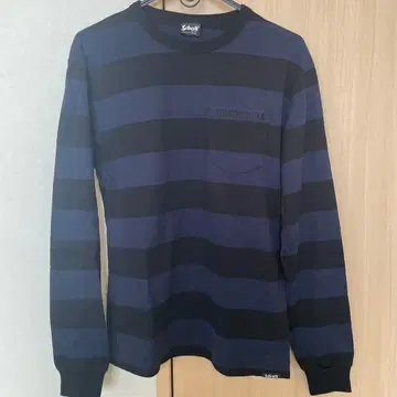 Schott N.Y.C. 긴팔 보더 포켓 티셔츠 M 사이즈