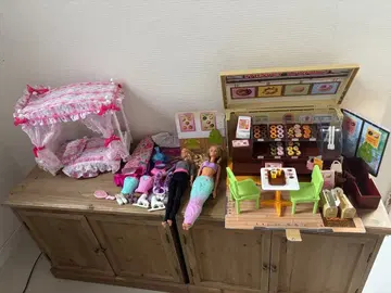 Barbie 도넛샵 침대 세트 리카짱 일괄 판매 바비