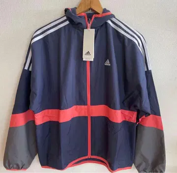 택 포함 새상품 adidas 여성용 윈드 브레이커 속기모 후드티 L