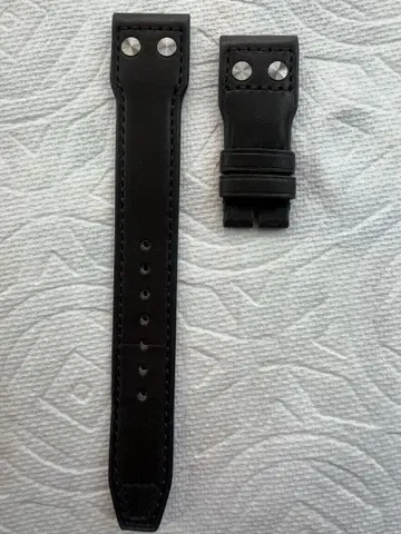 IWC 정품 카프 가죽 벨트 22mm 블랙 미사용