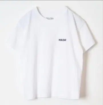 HOLIDAY BASIC TEE 화이트 반팔 티셔츠