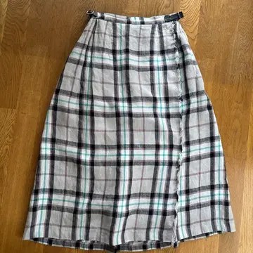 O'NEIL OF DUBLIN 체크 무늬 랩스커트