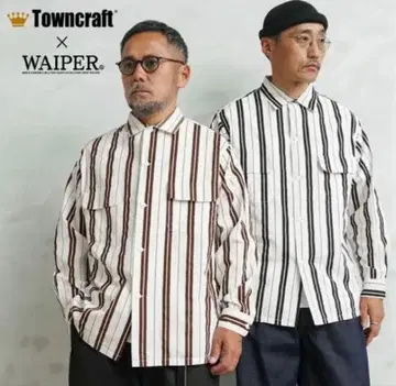 WAIPER x TOWN CRAFT STRIPE BOX SHIRTS