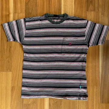 90s-00s 행텐 멀티 보더 포켓T셔츠