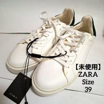 [ 미사용 ] ZARA 스니커즈 화이트 그린 39