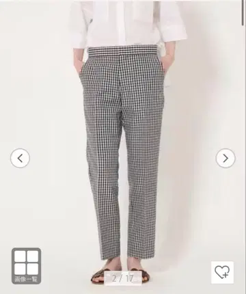 DRAWER M.SUMMER1 깅엄 체크 팬츠 36