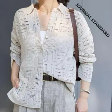 컨디션 최상/25SS 저널 스탠다드 자카드 네이티브 셔츠 면린넨