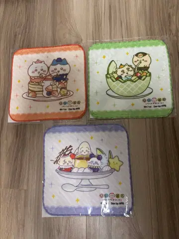 치이카와 (먼작귀) 포켓 후르츠 핸드 타월 3개 세트