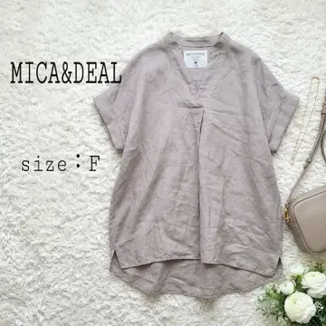 MICA&DEAL 마이카&딜 린넨 스키퍼 셔츠 노카라 셔츠