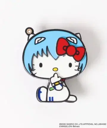 헬로키티 에반게리온 아야나미 레이 거울 모바일 그립