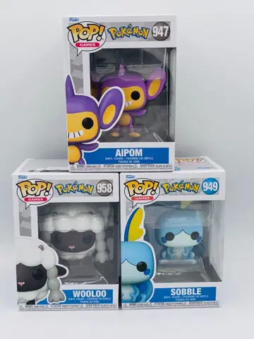 [ 새상품 ] Funko POP! 포켓몬 세트 에이팜, 울루, 소블