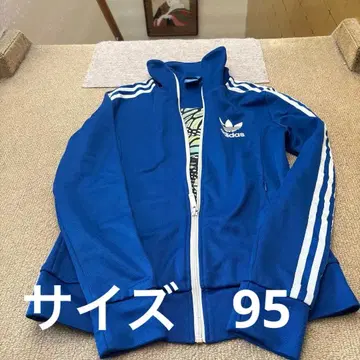 adidas 유럽 트랙 탑 파랑x나비 패턴 사이즈 95