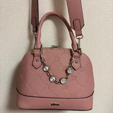 pium 비쥬 포함 pium 모노그램 미니백 핑크 (한정판 색상)