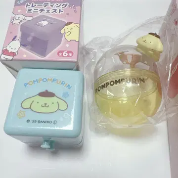 산리오 트레이딩 미니 체스트 시크릿 캡슐 케이스 폼폼푸딩