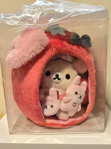 코리락쿠마 딸기 생활 세트 봉제 인형