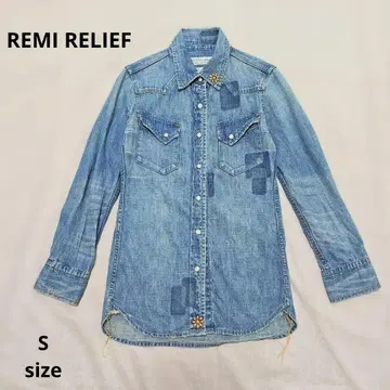 REMI RELIEF 레미 릴리프 스터드 웨스턴 셔츠 코튼 일본제