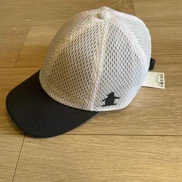 Munsingwear 캡 메쉬 화이트 블랙