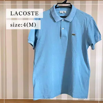 라코스테 문자 악어 반팔 피케 셔츠 90s LACOSTE