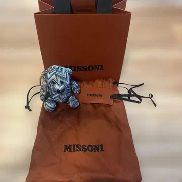 MISSONI 미쏘니 베어 키링 블루 계열