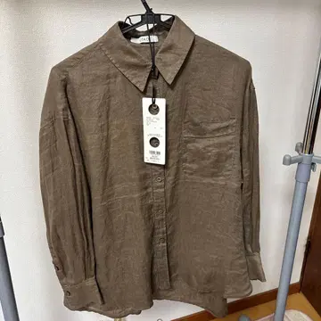 우타오 프렌치 린넨 100% 피코 자수 2웨이 셔츠