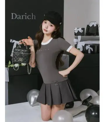 Darich 반팔 상의 그레이 FREE