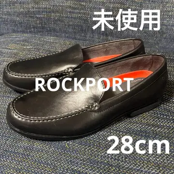 [ 미사용 ] ROCKPORT 락포트 가죽 슬립온 블랙 28cm