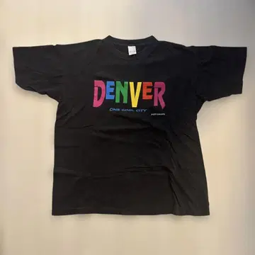 90s City Concepts DENVER 티셔츠 싱글 스티치