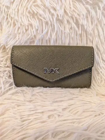 MICHAEL KORS 키케이스 올리브 사피아노 가죽