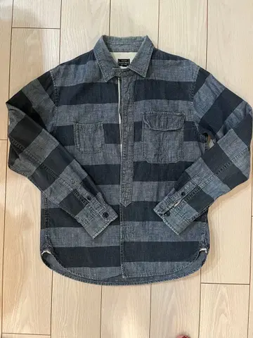 SCHOTT BROS. 남성용 데님 셔츠