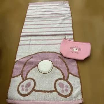 My Melody 타월과 파우치 세트