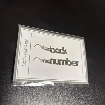 back number 로고 귀걸이