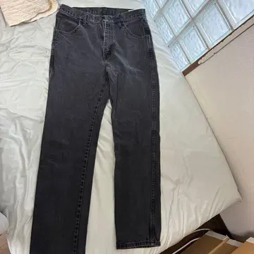 Wrangler 스트레이트 데님 블랙 32x32